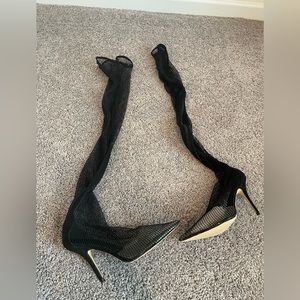 PRETTY LITTLE THING HEELS FISHNET